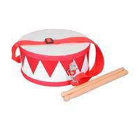 ABOOFAN Set de Percussions Orff avec Tambour Militaire Rouge et Baguettes Instrument Musical Polyvalent pour Débutants Écoles et Groupes de Musique