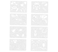 ABOOFAN Set de Pochoirs de Dessin pour Garçon Fille Modèles Multi-patrons pour Activités DIY Outils Éducatifs pour Cultiver Créativité et Motricité Fine