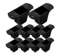 ABOOFAN Sets de Coussinets Isolants en Plastique Noir Lot de 8 Résistants et Protecteurs pour Pieds D'amplificateur Audio Adaptés aux Équipements et Lecteurs CD