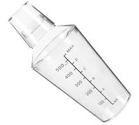 ABOOFAN Shaker à Cocktail 3 Parties 530ml en PC Transparent Mesure Facile à Lire et Design Élégant pour Préparation de Boissons et Thé Lait