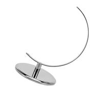 ABOOFAN Socle Rotatif pour Globe Terrestre 25 Cm en Plastique Argenté, Accessoire de Remplacement Élégant et Fonctionnel pour Apprentissage Interactif et Décoration