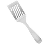 ABOOFAN Spatule Acier Inoxydable Courte Poignée Résistante Chaleur Spatule de Cuisine Métallique Antiadhésive pour Steaks Œufs et Cuisson Polyvalente
