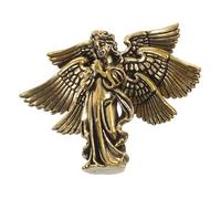 ABOOFAN Statue Ange à Six Ailes Laiton Vintage Figurine Décorative pour Bureau et Salon Sculpture Rétro pour Étagère et Souvenir