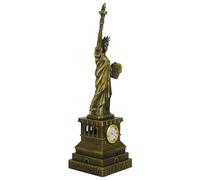 ABOOFAN Statue De La Liberté Figurine New York City Art Horloge Artware Modèle Décoration De Table Figure De Collection Figurines Souvenirs Doré
