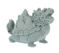ABOOFAN Statue De Tortue-Dragon Grès Petite Décoration Animaux Grès Statuette Miniature Forme De Tortue-Dragon