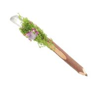 ABOOFAN Stylo Bille en Bois 0,7mm Cristal, Écriture Fluide Rentrée Scolaire | Texture Arbre, Usage Journaling et Signature, Style Rustique, Trace D’écriture Noire pour Bureau, École, Maison