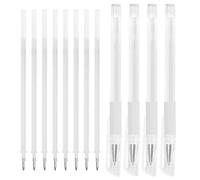 ABOOFAN Stylo de Maquillage Blanc Étanche pour Sourcils, Plastique Solide, Usage en Salon Professionnel, Ensemble de 12 Pièces