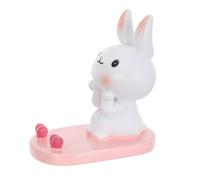 ABOOFAN Support de Téléphone Portable Lapin en Résine Mignonne pour Bureau et Lit, Porte Smartphone Adorable et Décoration Unique pour Libérer Vos Mains