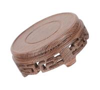 ABOOFAN Support De Théière En Bois De Grosse Taille, Socle Rond En Bois De Poutrier, Présentoir Pour Vase Et Lampe D’intérieur, Support Décoratif Polyvalent Pour Salle à Manger Ou Salon
