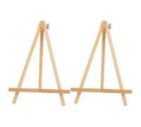 ABOOFAN Support de Toile en Bois Mini Chevalet de Table 18x24 Cm 2 Pièces pour Garçon et Filles, Chevalet D'artiste Léger et Robuste, Présentoir pour Peinture, Bureau et Décoration