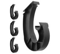 ABOOFAN Support de Tringle de Penderie J Lot de 4 Supports en Acier Multifonctionnel Utilisation la Cuisine et Salle de Bain Cintre pour Garde-Robe Espace de Rangement Optimisé
