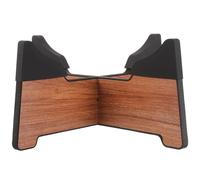 ABOOFAN Support en Acier pour Tambour à Languette Présentoir Pliable Coussinet Antidérapant pour Handpan Support de Sol Réglable pour Instrument de Musique Couleur Bois Naturel