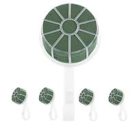 ABOOFAN Support pour Composition de Mariage 5pcs en Plastique Vert Mousse Absorbante, Poignée de Mariée Facile à Utiliser pour Événements Spéciaux et Bals
