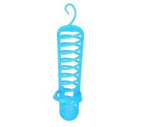 ABOOFAN Support Suspendu pour Perroquet en Plastique Bleu Verrou de Sécurité et Installation Facile, Grille de Nourriture pour Perroquets à Suspendre la Cage
