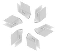 ABOOFAN Supports Muraux pour Manivelle de Volet Roulant, 6pcs, Plastique Blanc, Fixation Murale avec Vis, Support de Rangement, pour Treuil de Volet Manuel, Résistant à la Rouille
