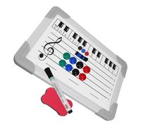 ABOOFAN Tableau Blanc Effaçable à Sec à Musicale Double Face Ardoise Magnétique et Portable pour Éducation Musicale Garçon Fille et Formation