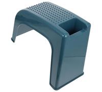 ABOOFAN Tabouret de Soin des Pieds en Plastique Antidérapant Support | Rainures pour Ranger les Outils, Surface à Particules de Massage, Usage Salle de Bain et Formation