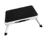 ABOOFAN Tabouret Escabeau Pliable avec Plateforme Antidérapante Large Marche Pied Portable Robuste pour Salle de Bain et Lit Haut Escabeau de Maison Compact et Stable