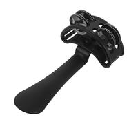 ABOOFAN Tambourin à Main Double Rangée de Clochettes Instrument de Percussion Musicale Léger Mini Shaker Portable pour Cours de Musique Fêtes et Improvisations Percussion pour Adultes