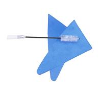 ABOOFAN Tampons Absorbants pour Clarinette et Saxophone - Lot de 2 set de Chiffons Noirs en Matériau Doux Écouvillon Portable - Accessoires Nettoyage Professionnels pour Flûte Saxophone