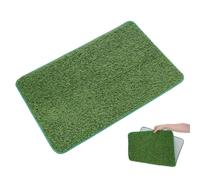 ABOOFAN Tapis de Propreté pour Chien Vert en PE et TPR, Résistant à l'usure, Alternative Intérieure pour Chiots et Animaux, Maison Voiture