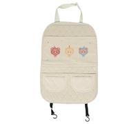 ABOOFAN Tapis de Protection pour Sièges Auto Motif Ours Protection Arrière de Siège avec Poches Organisation Intérieur Voiture