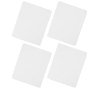 ABOOFAN Tapis de Souris Sublimés en Caoutchouc Antidérapant Confortables Blancs Lot de 4 pour Bureau et Maison, pour Usage Quotidien
