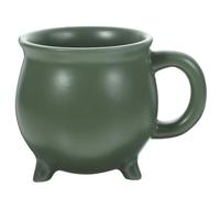 ABOOFAN Tasse Chaudron en Céramique Verte Bords Lisses et Résistance Chaleur pour Cafés et Restaurants Décoration Halloween