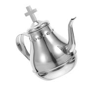 ABOOFAN Théière Communion Vintage Acier Inoxydable avec Infuseur Bouilloire Métallique Argentée pour Maison Église et Religieuses