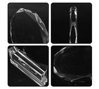 ABOOFAN Trophée Cristal Vierge Octogonal Polyvalent pour Récompenses Concours et Plaques Personnalisables Cadre Photo Sublimation DIY pour Événements Sportifs et Célébrations