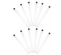 ABOOFAN Tubes à Essai Transparents en Acrylique avec Bouchons Souples, Lot de 12 Pièces, 10 G, Rangement Polyvalent pour Parfum, Accessoires de Décoration Intérieure et Usage
