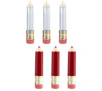 ABOOFAN Tubes Vides 5ml pour Gloss à Lèvres Lot de 6 en Plastique de Crayon Faciles à Utiliser et Pratiques à Transporter ou Offrir en Présent pour Fabriquer du Gloss Fait Maison