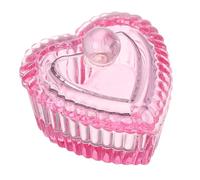 ABOOFAN Verre en Cristal Dappen avec Couvercle Coeur Coupe en Verre Ongles pour Manucure Bol Verre Nail Cup et Brillant Accessoire Prothésiste Ongulaire Set Complet pour Soins des Ongles