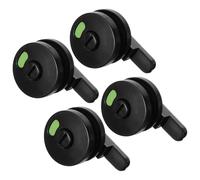 ABOOFAN Verrou de Porte Indicateur de Confidentialité Plastique Noir, Résistant aux Rayures, Pack de 4 pour Toilettes Publiques pour Aéroport et Toilettes