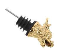 ABOOFAN Verseur en Alliage Doré Tête de Dragon pour Bouteilles de Vin et Spiritueux Bouchon Verseur Anti-Goutte Adaptable Accessoire Bar pour Fêtes Cuisine