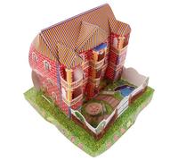 ABOOFAN Villa en Papier Ancestral à Brûler, Grand Modèle, Style Japonerie | Espace Généreux pour Offrandes, Présentation Digne, Emballage Élégant, Transport et Rangement Faciles