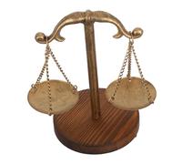 ABOOFAN Vintage Iron Scale Jewelry Tray Rustic Decorative Balance Sculpture For Home Office Symbol Of Justice Lawyers And Law Students