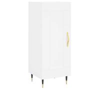 ABOTT@Buffet de Cuisine KENNETH - ENFILADE - Armoire Bas vitrine blanc 34 5x34x90cm - Bois d'ingénierie - 999085