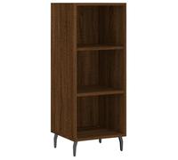ABOTT@Buffet de Cuisine KENNETH - ENFILADE - Armoire Bas vitrine chêne marron 34 5x32 5x90cm - Bois d'ingénierie - 253749