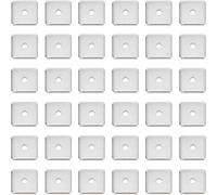 About 100pcs 6mm Square Spacer Beads 1.2mm Small Hole Stainless Steel Loose Beads Metal Spacer Beads Beads Find For Diy Jewelry Making