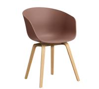 About A Chair AAC22 / AAC 22 chaise Combinaisons préférées Hay chêne vernis à l'eau / Soft brick 2.0 - HAY AA207 D147 AA51 01UF