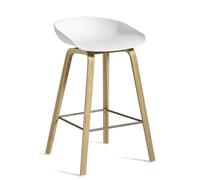 About a Stool AAS32 / AAS 32 Tabouret de bar bas Hay laque à base d'eau / blanc - HAY AAS32 LOW LACK WEISS
