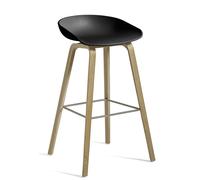 About a Stool AAS32 / AAS 32 Tabouret de bar haut CHÊNE MANGÉ / Black 2.0 Hay OFFRE SPECIALE - HAY AA005 D168 AA51 EZ