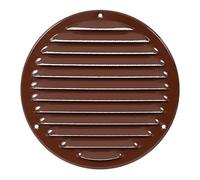 ABOUT VENT Ø 160mm Grille de Ventilation en Acier Marron avec Moustiquaire - Grilles d'aération Métallique