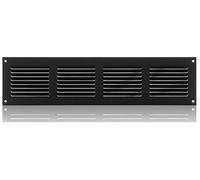 ABOUT VENT 400x100mm Grille de Ventilation en Acier Anthracite avec Moustiquaire - Grilles d'aération Métallique