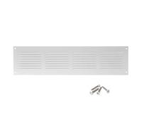 ABOUT VENT 400x100mm Grille de Ventilation en Acier Blanc avec Moustiquaire - Grilles d'aération Métallique
