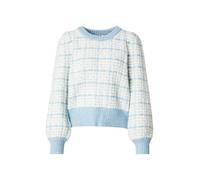 ABOUT YOU Pull-over 'Eliza' bleu clair / blanc, Taille S