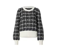 ABOUT YOU Pull-over 'Eliza' noir / blanc, Taille XS