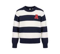 ABOUT YOU Pull-over 'Robin' bleu marine / rouge / blanc naturel, Taille 122-128