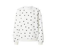 ABOUT YOU Sweat-shirt 'Silene' noir / blanc cassé, Taille S